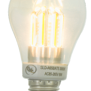 BULBO 8W B.CALIDO TRANS 8LINEAS LED E27