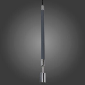 LAMP COLG BASTON SILVER/GRIS E27