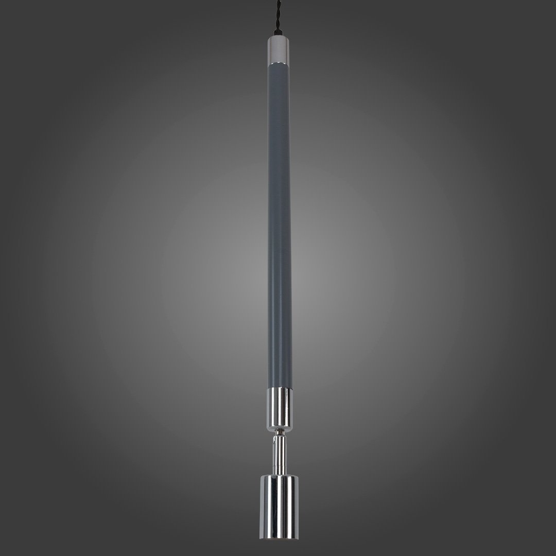 LAMP COLG BASTON SILVER/GRIS E27