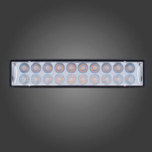 LUMINARIA RECT P/RIEL BK 10W CW PLEG 24°