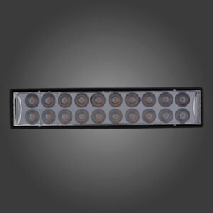 LUMINARIA RECT FIJO BK 20W WW PLEG 24°